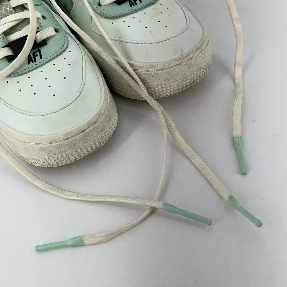 Nike Air Force 1 PLT.AF.ORM Shoes Womens Size 6 Barley Green Sneakers DX3730-300